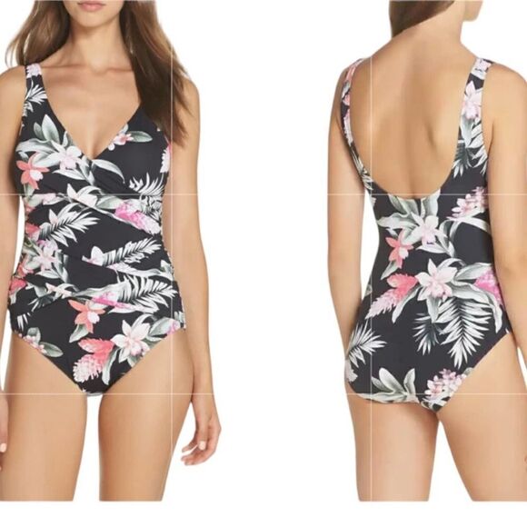 NEW Tommy Bahama Ginger Flowers Underwire Swimsuit - Size 8 - Picture 8 of 8